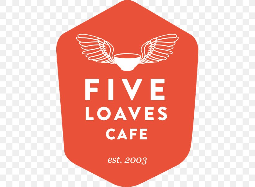 Five Loaves Cafe Five Loaves Café Logo Restaurant, PNG, 457x600px, Cafe, Area, Brand, Charleston, Coffee Download Free
