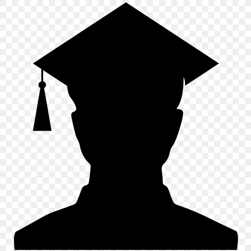 Graduation Ceremony Square Academic Cap Silhouette Graduate University, PNG, 1024x1024px, Graduation Ceremony, Academic Degree, Black, Black And White, College Download Free