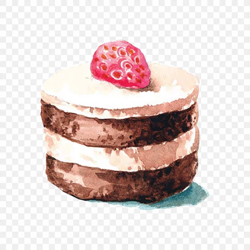 Icing Marble Cake Cupcake Watercolor Painting, PNG, 1024x1024px, Icing, Butter, Buttercream, Cake, Chocolate Download Free