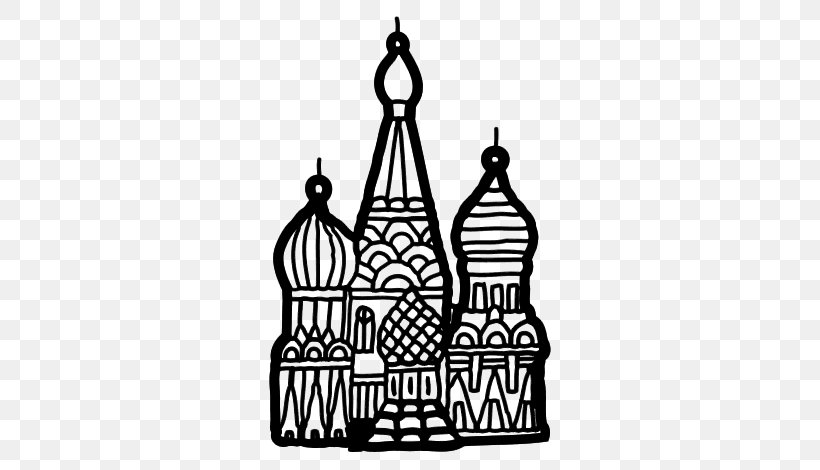 Saint Basil's Cathedral Moscow Kremlin Drawing Coloring Book, PNG, 600x470px, Moscow Kremlin, Basilica, Black And White, Cathedral, Church Download Free