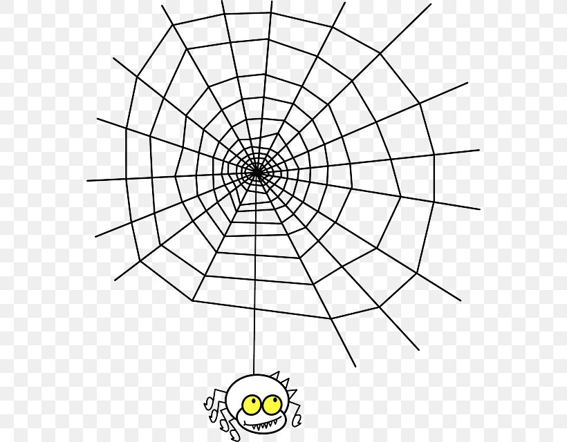 Spider Web Clip Art, PNG, 570x640px, Spider, Area, Black And White, Drawing, Line Art Download Free