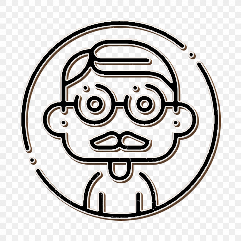 Avatars Icon Man Icon Moustache Icon, PNG, 1238x1238px, Avatars Icon, Blackandwhite, Cheek, Circle, Coloring Book Download Free