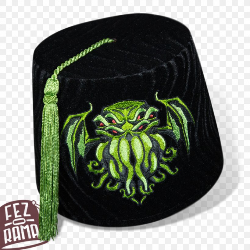 Fez Cap Hat Itsourtree.com Cthulhu, PNG, 1024x1024px, Fez, Black, Cap, Color, Cthulhu Download Free