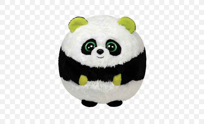 Giant Panda Stuffed Animals & Cuddly Toys Bear Ty Inc. Beanie Babies, PNG, 500x500px, Giant Panda, Beanie, Beanie Babies, Beanie Ballz, Bear Download Free