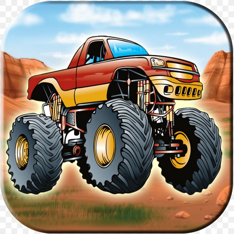 Monster Truck Radio-controlled Car Motor Vehicle, PNG, 1024x1024px, Monster Truck, Adventure Game, Auto Racing, Automotive Design, Automotive Exterior Download Free