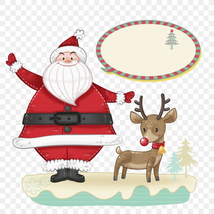 Santa Claus Reindeer Christmas Ornament Red Deer, PNG, 1869x1869px, Santa Claus, Christmas, Christmas Decoration, Christmas Ornament, Christmas Tree Download Free
