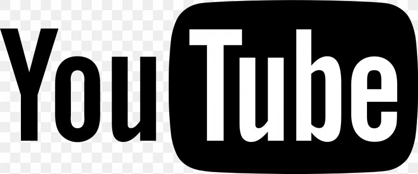 YouTube Play Button Logo, PNG, 2000x836px, Youtube, Black And White, Brand, Logo, Text Download Free