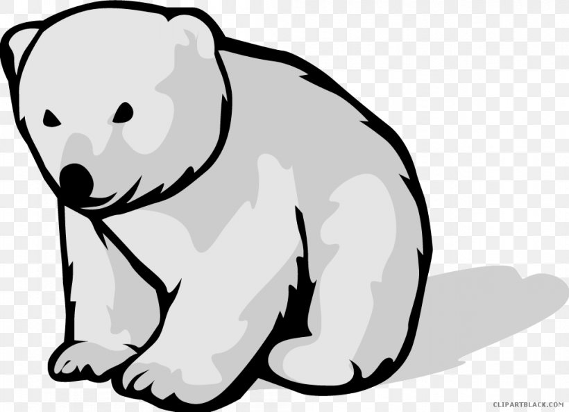 Polar Bear Giant Panda Clip Art American Black Bear, PNG, 1002x726px, Watercolor, Cartoon, Flower, Frame, Heart Download Free