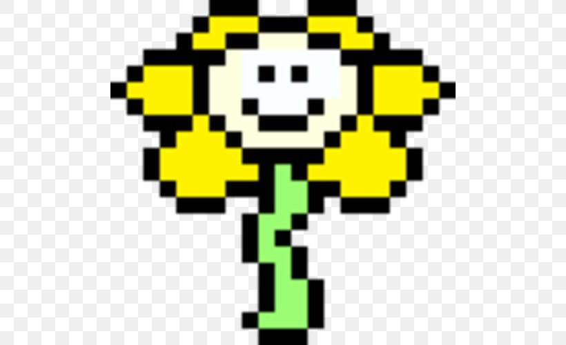 Undertale Flowey Sprite Pixel Art Image, PNG, 500x500px, Undertale, Character, Comic Sans, Drawing, Flowey Download Free