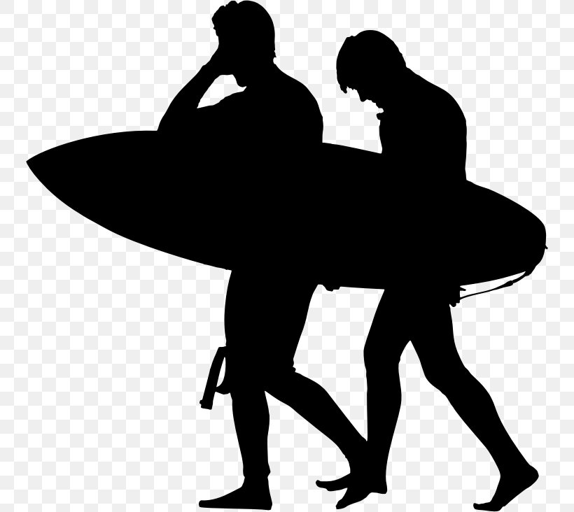 Silhouette Surfing, PNG, 746x732px, Silhouette, Artwork, Black, Black And White, Drawing Download Free