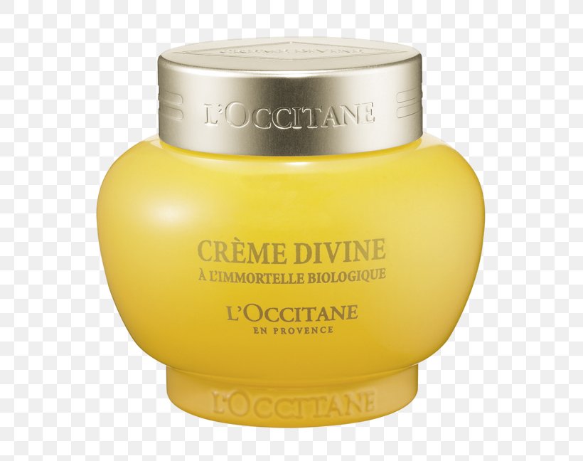 L'Occitane Immortelle Divine Cream L'Occitane En Provence Moisturizer Facial, PNG, 629x648px, Watercolor, Cartoon, Flower, Frame, Heart Download Free