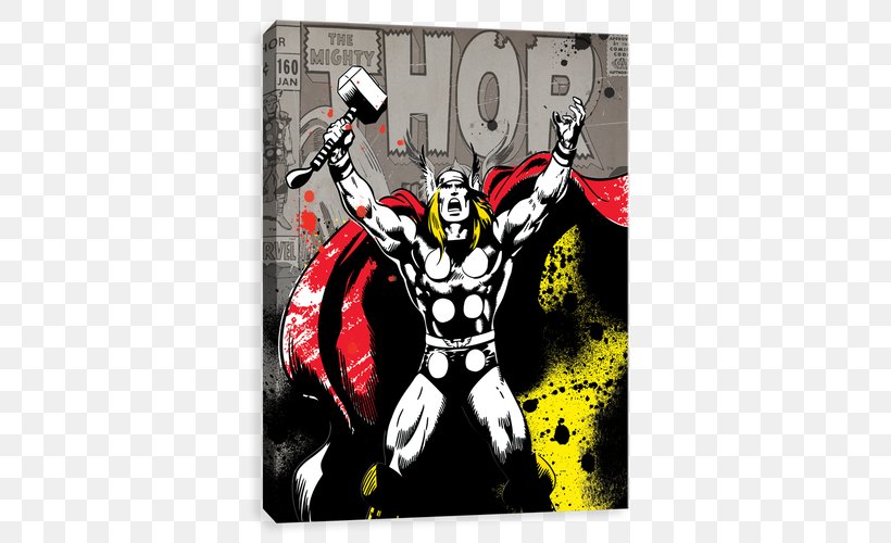 Thor Superhero Movie Balder Marvel Comics, PNG, 500x500px, Thor, Art, Balder, Canvas, Comics Download Free