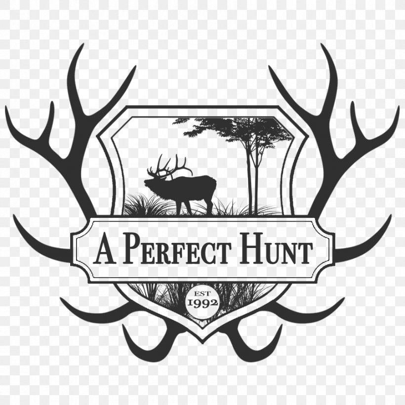 Elk White-tailed Deer Moose Antler, PNG, 900x900px, Elk, Antler, Black And White, Brand, Deer Download Free