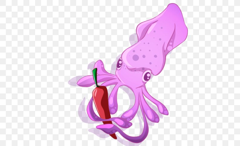 Octopus Illustration Sushi Tall Clip Art Squid, PNG, 500x500px, Octopus, Butterfly, Cephalopod, Fictional Character, Invertebrate Download Free