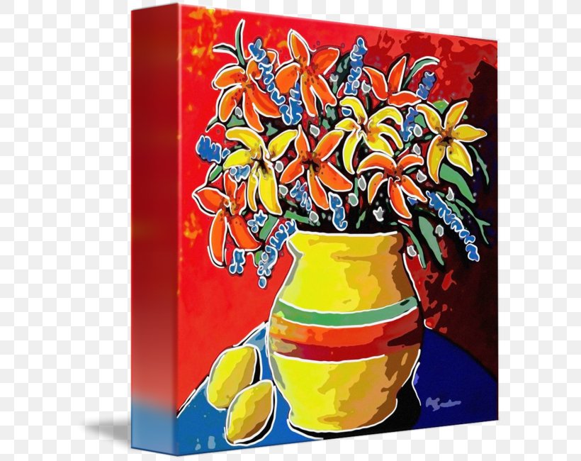 Still Life Photography Lilies And Lemons Gallery Wrap Acrylic Paint, PNG, 603x650px, Still Life, Acrylic Paint, Art, Artwork, Canvas Download Free
