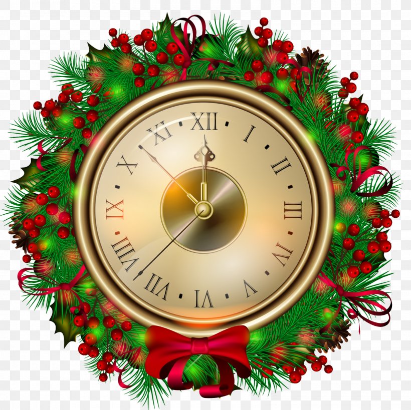 Clock GLOW Christmas New Year Clip Art, PNG, 1600x1600px, Clock, Alarm Clocks, Christmas, Christmas Decoration, Christmas Lights Download Free