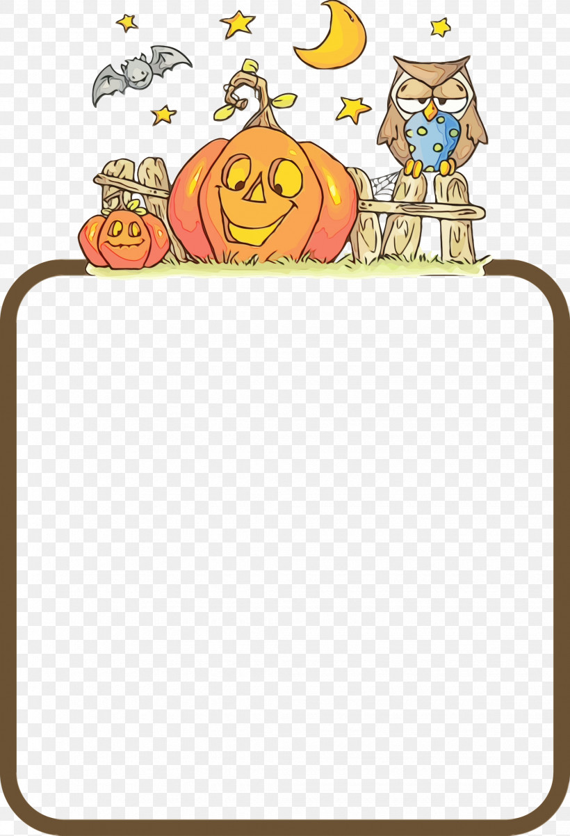 Cartoon Line Yellow Tree Meter, PNG, 2045x3000px, Thanksgiving Frame, Autumn Frame, Biology, Cartoon, Geometry Download Free