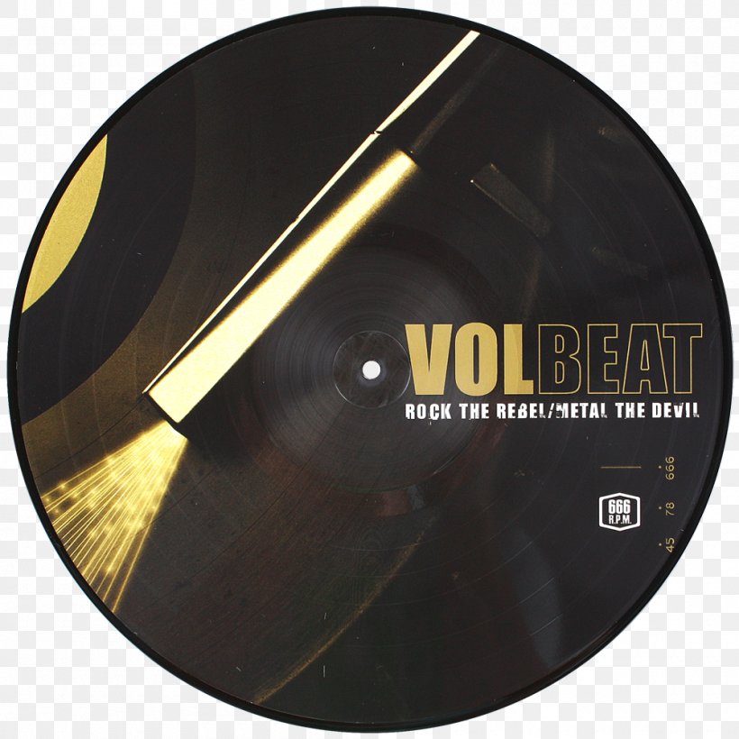 Rock The Rebel/Metal The Devil Volbeat Phonograph Record Hard Rock Album, PNG, 1000x1000px, Watercolor, Cartoon, Flower, Frame, Heart Download Free