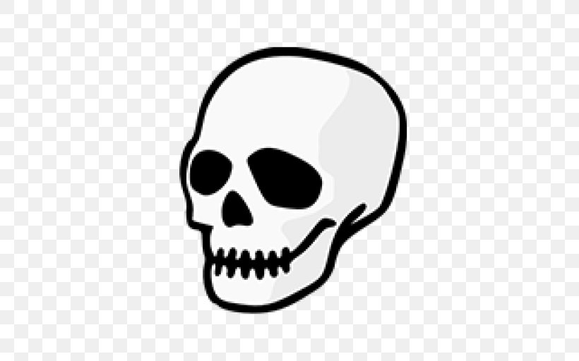 Skull Drawing Clip Art, PNG, 512x512px, Skull, Art, Black And White, Bone, Drawing Download Free