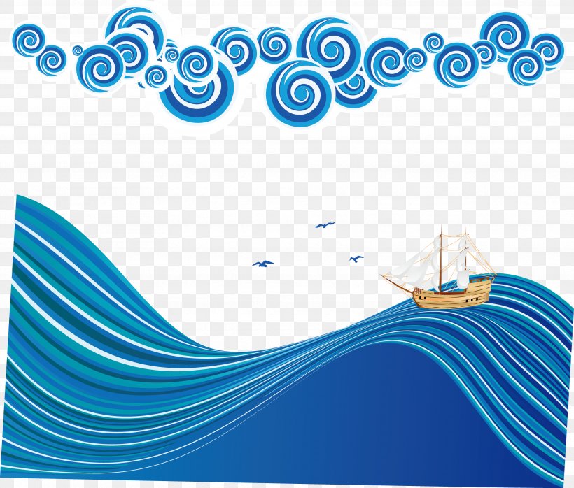 Blue Sea, PNG, 3543x3020px, Blue, Aqua, Area, Brand, Navy Blue Download Free