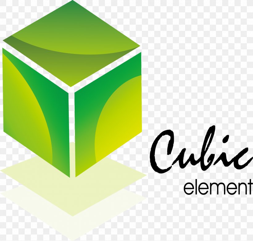 Cube Euclidean Vector Logo Illustration, PNG, 1542x1470px, Cube, Art, Brand, Green, Logo Download Free