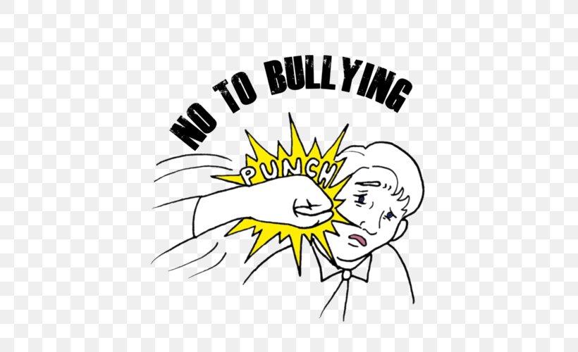 Cyberbullying Power Harassment T-shirt Clip Art, PNG, 500x500px, Bullying, Area, Art, Artwork, Black And White Download Free
