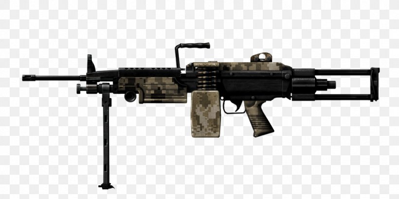 M240 Machine Gun Firearm FN Minimi Submachine Gun, PNG, 1024x512px, Watercolor, Cartoon, Flower, Frame, Heart Download Free