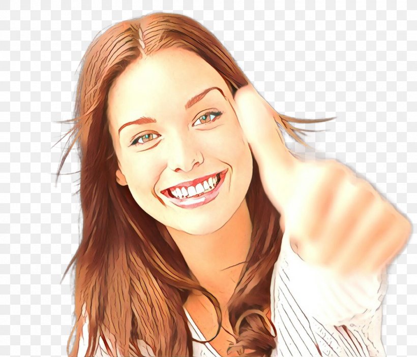 Woman Happy, PNG, 1000x858px, Thumb Signal, Beauty, Blond, Brown Hair, Cheek Download Free