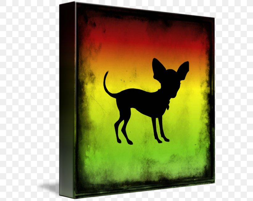 Imagekind Art Chihuahua Silhouette Lindeneau, PNG, 589x650px, Imagekind, Art, Canvas, Chihuahua, Dog Download Free