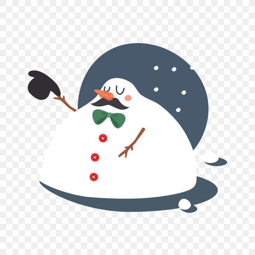 Snowman Euclidean Vector Computer File, PNG, 2000x2000px, Snowman, Beak, Bird, Christmas Ornament, Deformation Download Free