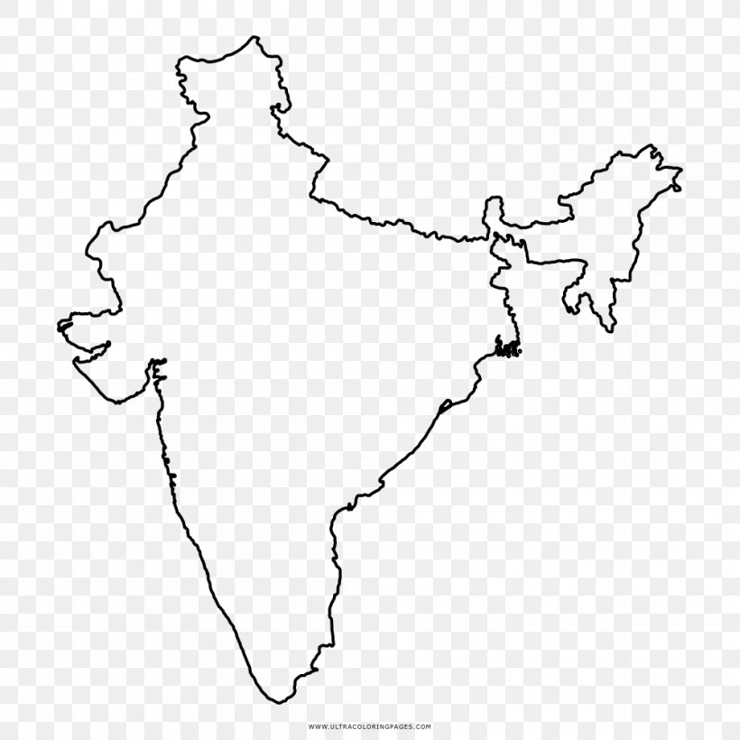 Flag Of India Map Drawing Globe, PNG, 1000x1000px, India, Area, Black And White, Carta Geografica, Color Download Free