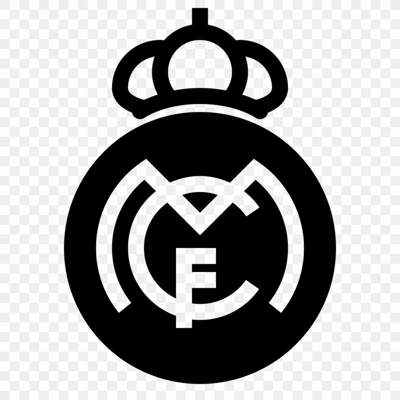 Real Madrid C.F. UEFA Champions League Symbol, PNG, 1600x1600px, Real Madrid Cf, Black And White, Brand, Football, Hala Madrid Download Free