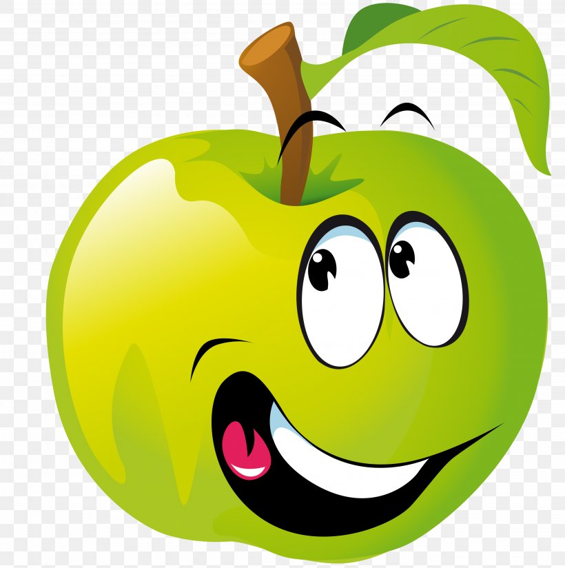 Fruit Food Smiley Clip Art, PNG, 2866x2882px, Fruit, Apple, Art, Cartoon, Emoticon Download Free