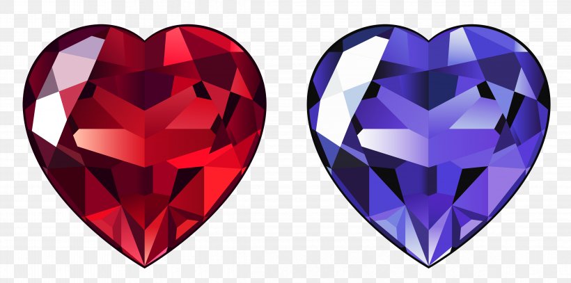 Red Diamonds Heart Clip Art, PNG, 4664x2320px, Diamond, Diamond Color, Gemstone, Gold, Heart Download Free