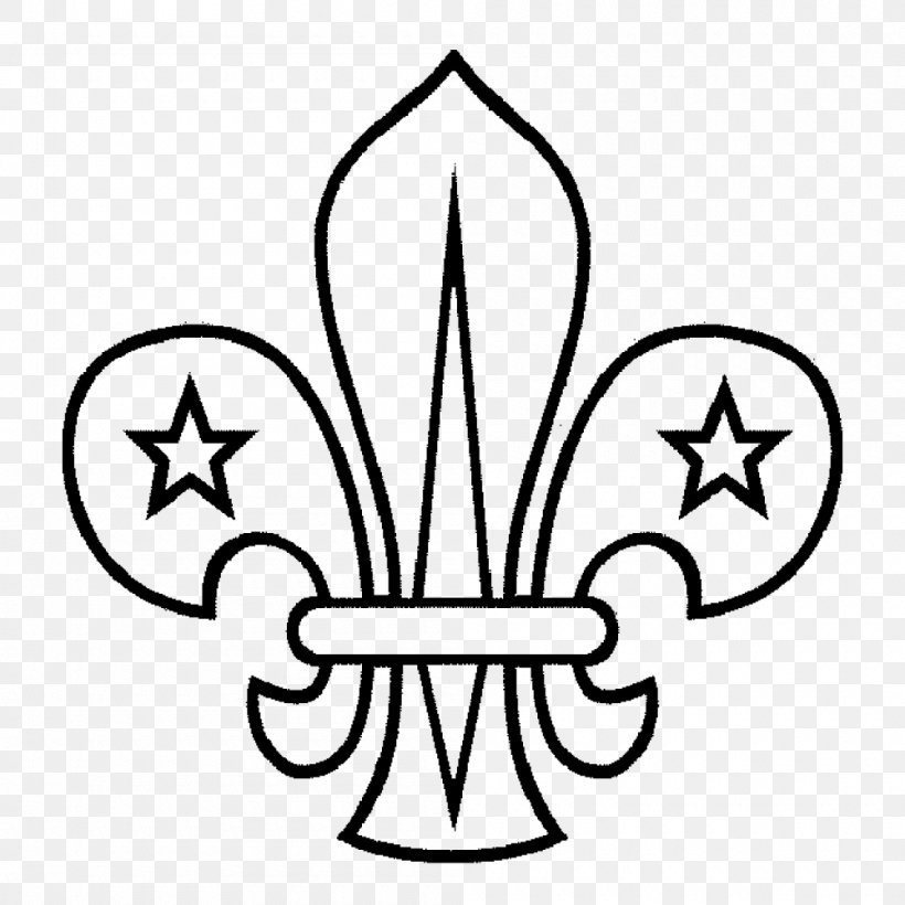 World Scout Emblem Scouting Boy Scouts Of America Fleur-de-lis Clip Art, PNG, 1000x1000px, World Scout Emblem, Artwork, Black And White, Boy Scouts Of America, Cub Scout Download Free