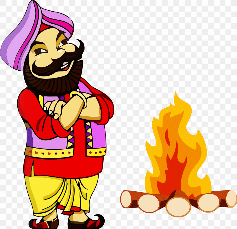 Lohri Dance, PNG, 3000x2895px, Lohri, Cartoon, Dance, Pleased Download Free