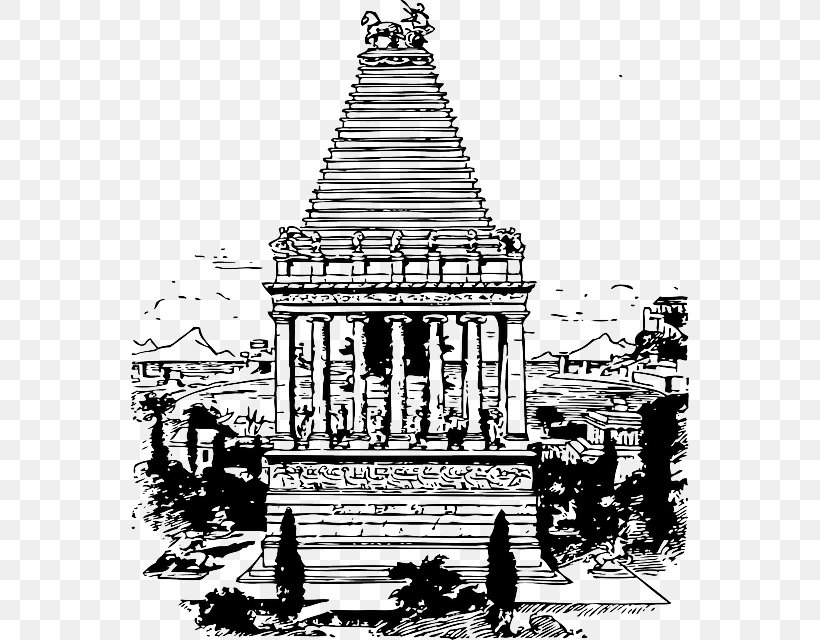 Mausoleum Clip Art, PNG, 558x640px, Mausoleum, Ancient History, Art, Black And White, Building Download Free