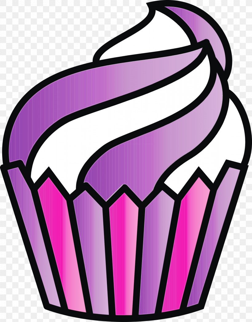 Purple Violet Baking Cup, PNG, 2341x3000px, Cute Cupcake, Baking Cup, Cartoon Cupcake, Paint, Purple Download Free