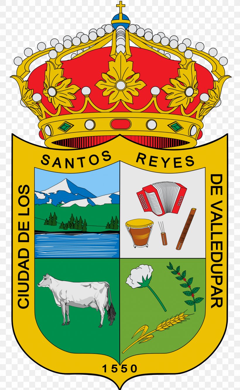 Valledupar Aguachica Escutcheon Coat Of Arms Of Colombia León, PNG, 1200x1944px, Valledupar, Area, Border, Cesar Department, Coat Of Arms Download Free