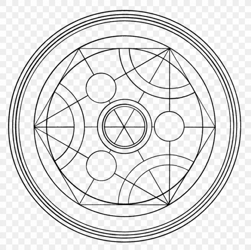Circle Alchemy Human Transmutation Fullmetal Alchemist Nuclear Transmutation, PNG, 895x893px, Alchemy, Alchemical Symbol, Amestris, Area, Bicycle Wheel Download Free