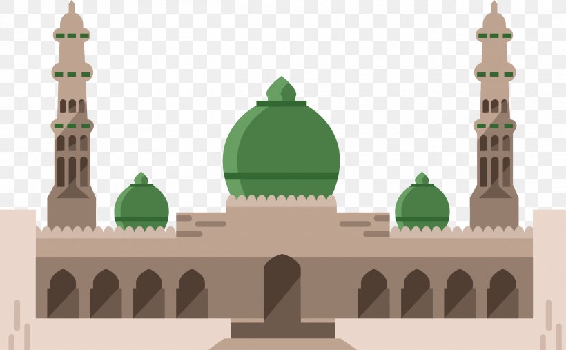 Euclidean Vector, PNG, 2413x1494px, Islamic Architecture, Arch, Building, Dome, Facade Download Free