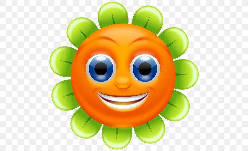 Flower Smiley Clip Art, PNG, 500x500px, Flower, Cartoon, Drawing, Emoticon, Free Content Download Free
