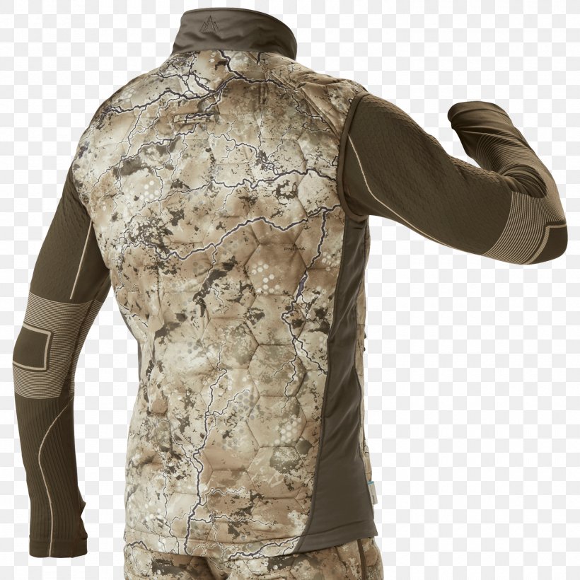 Hunting Gilets Sleeve Camouflage Jacket, PNG, 1500x1500px, Hunting, Camouflage, Fur, Gilets, Jacket Download Free