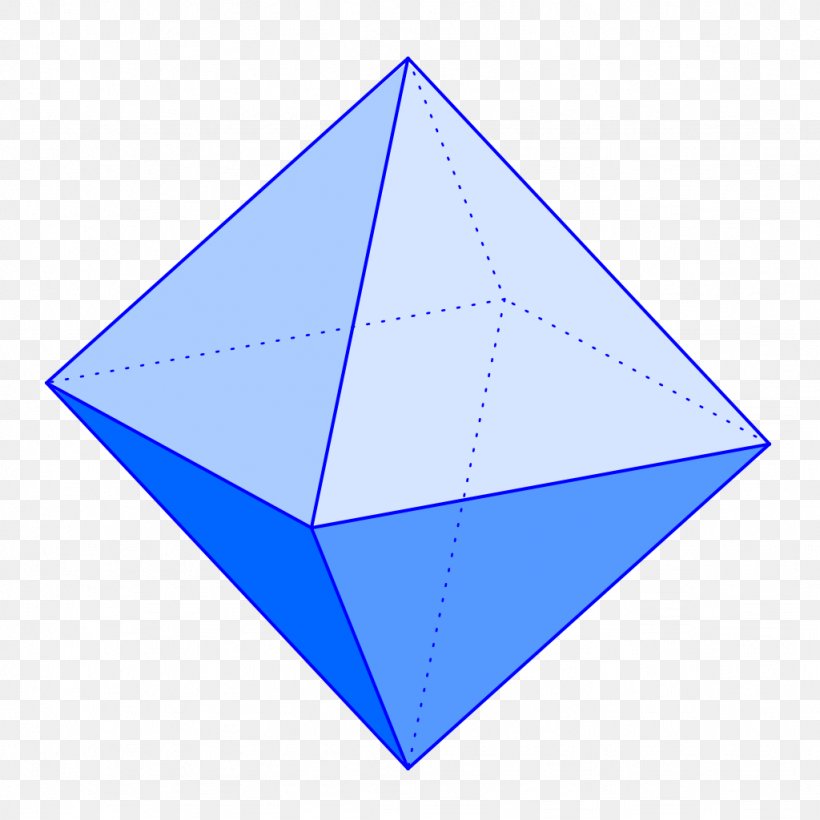 Octahedron Geometry Tetrahedron Platonic Solid Dodecahedron, PNG, 1024x1024px, Octahedron, Area, Art Paper, Blue, Cube Download Free
