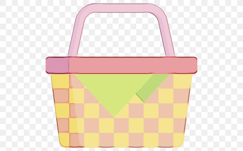 Pattern Rectangle Pink M Basket, PNG, 512x512px, Watercolor, Basket, Paint, Pink M, Rectangle Download Free
