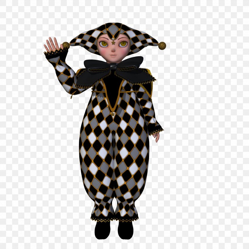 T-shirt Harlequin Costume Clothing Hoodie, PNG, 3000x3000px, Tshirt, Black And White, Cap, Clothing, Costume Download Free