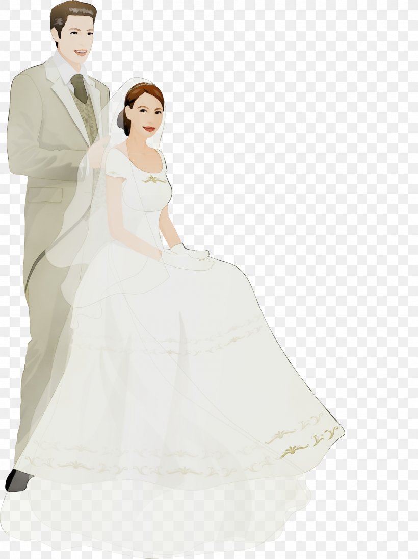 Bride And Groom Cartoon, PNG, 1908x2550px, Watercolor, Aline, Bridal Accessory, Bridal Clothing, Bridal Party Dress Download Free