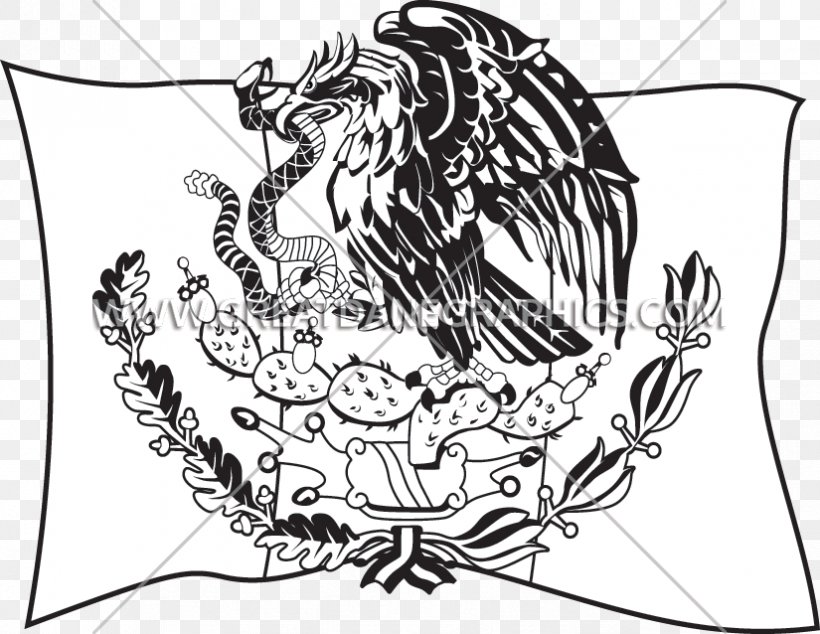 Flag Of Mexico Coat Of Arms Of Mexico Black And White, PNG, 825x638px, Watercolor, Cartoon, Flower, Frame, Heart Download Free