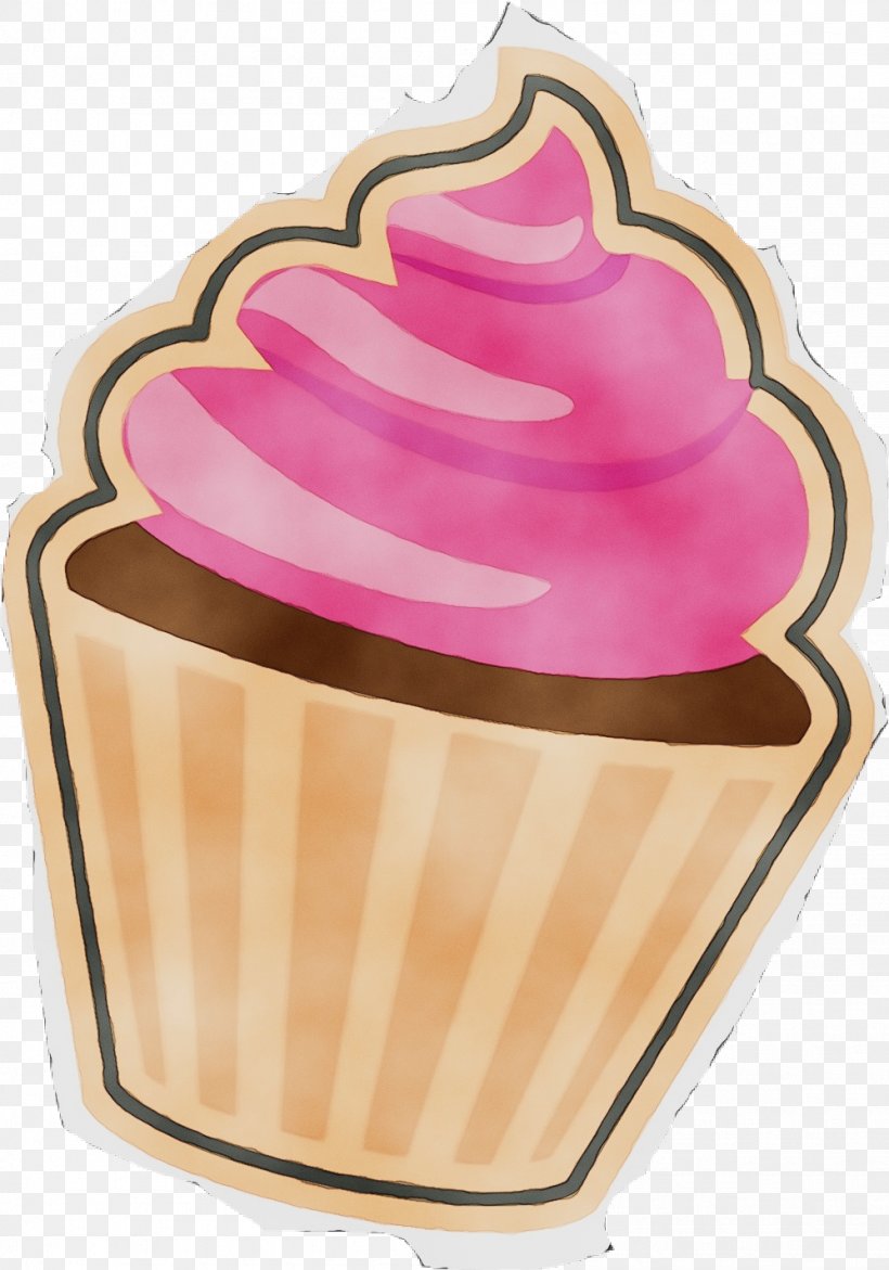 Pink Baking Cup Food Soft Serve Ice Creams Frozen Dessert, PNG, 998x1426px, Watercolor, Baking Cup, Cream, Cupcake, Dessert Download Free