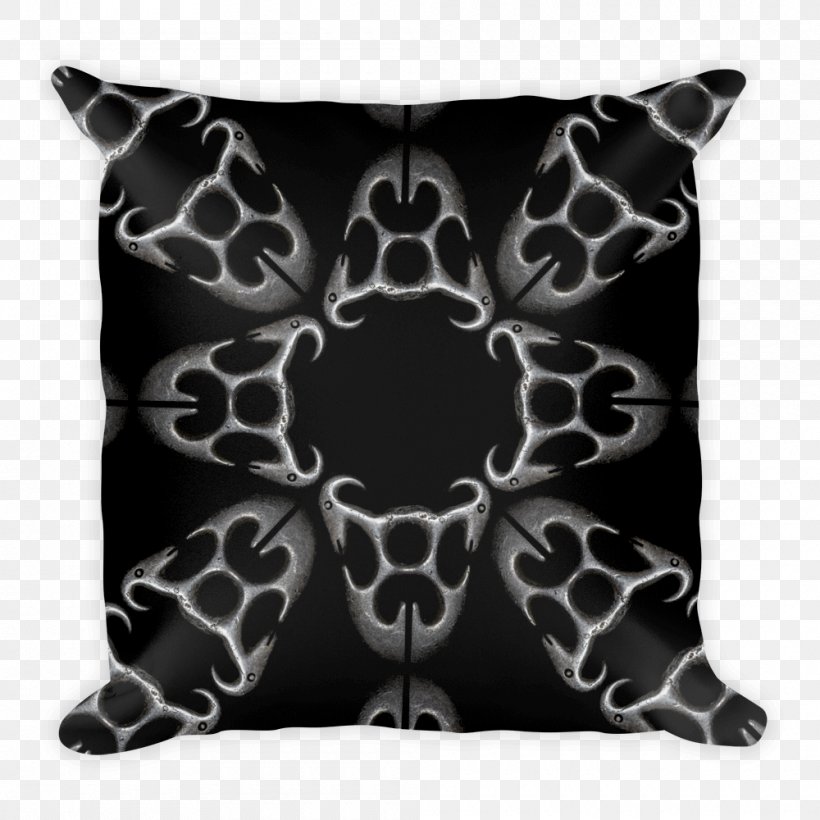 Throw Pillows Cushion Mandala Pattern, PNG, 1000x1000px, Pillow, Art, Black, Black And White, Cushion Download Free